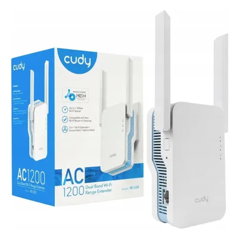 Cudy AC1200 Mesh Wi-Fi Range Extender RE1200